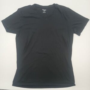 Bonobos Slim Fit V-Neck T-Shirt‎ Black 100% Cotton Short Sleeve Mens Size Medium